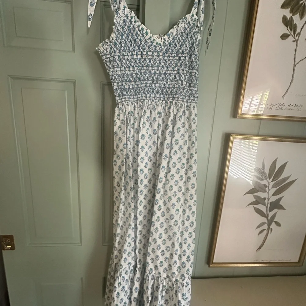 Pink City Prints Mint Meadow Jessica Dress M - Picture 3 of 7